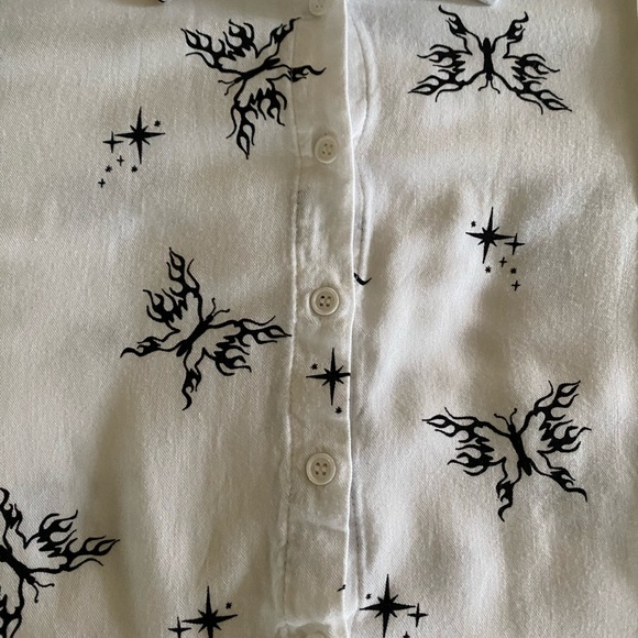 Forever 21 women’s L cropped blouse - Picture 6 of 10